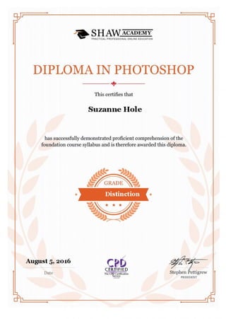 Adobe Photoshop certificate | PDF