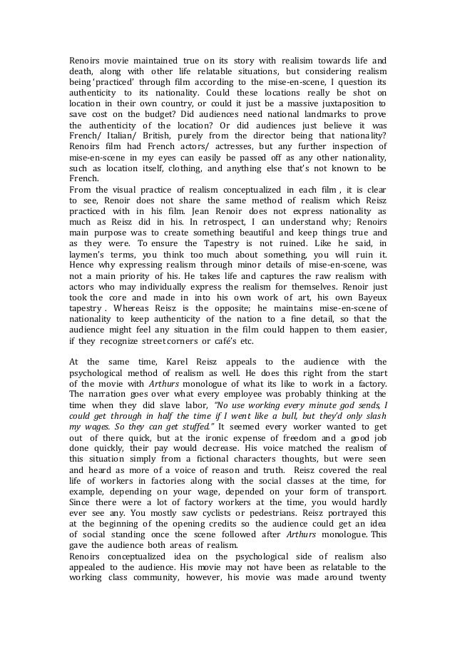 realism essay pdf