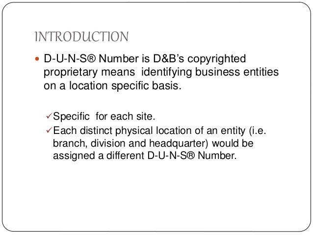d u n s amp fei number fei number