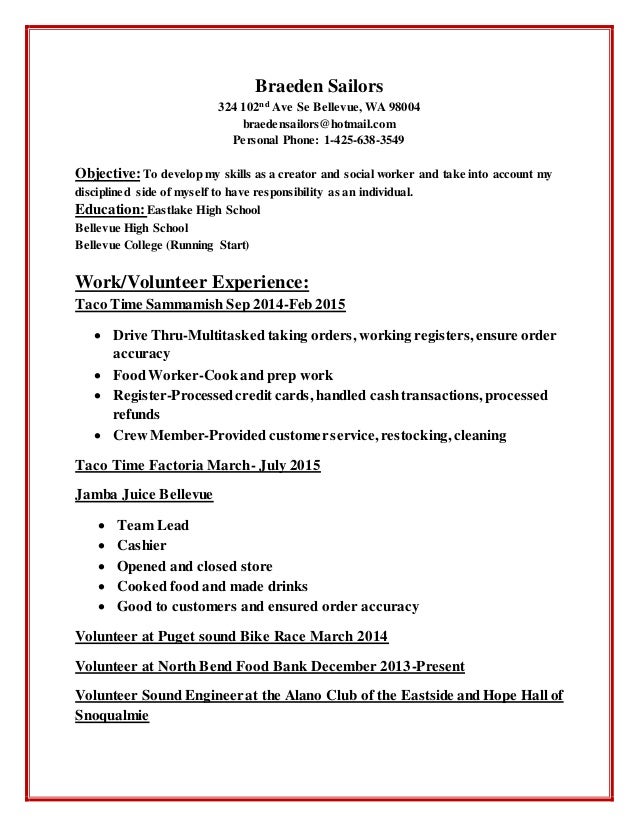 resume final document jamba juice resume