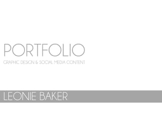 Leonie Baker - Portfolio