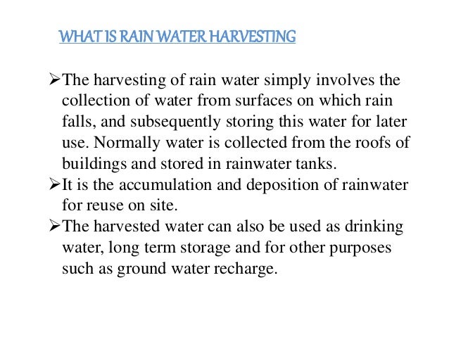 Rain water harvest image