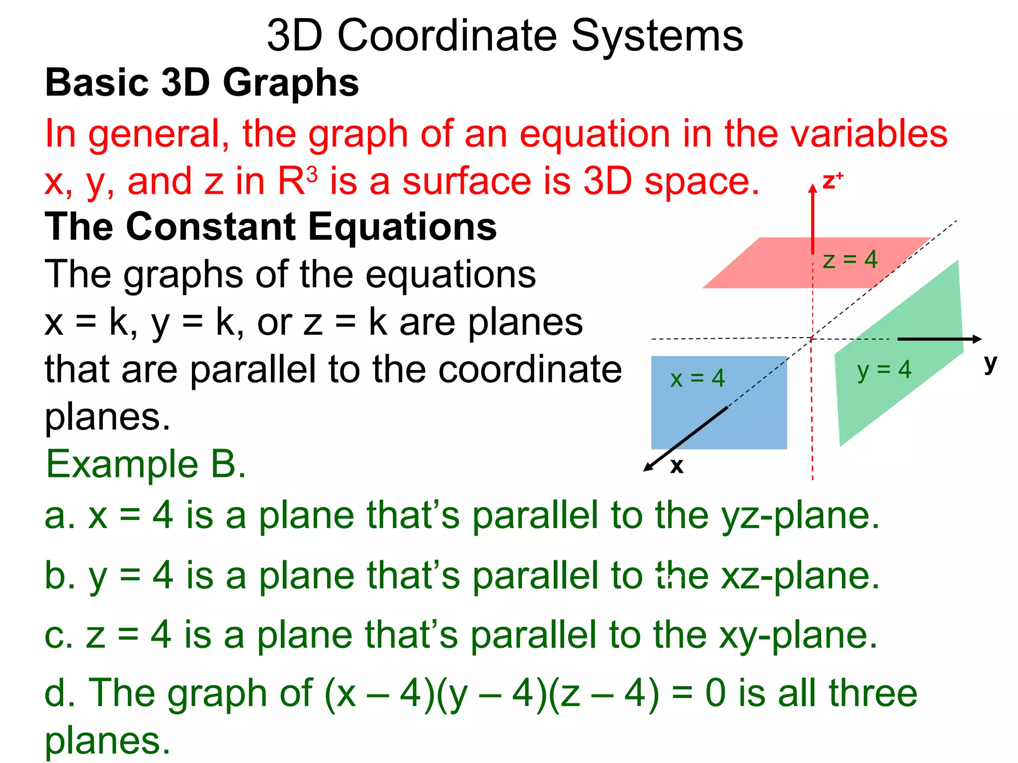 6 3 d coordinate systems | PPT