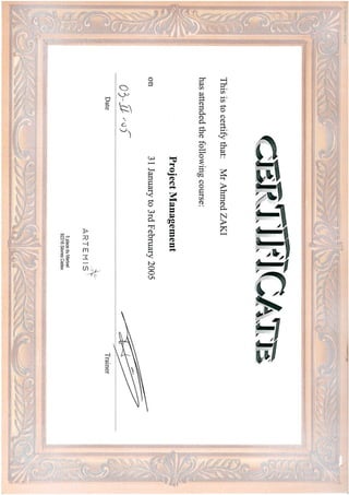 2. Training Certificates