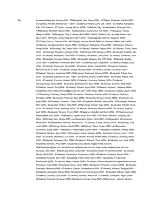 To: Assawasathapornpol, Arunee (NSN - TH/Bangkok); Imai, Yukari (NSN - JP/Tokyo); Chalasani, Saritha (NSN -
AU/Sydney); Fitriana, Hamdan (EXT-Other - ID/Jakarta); Haryati, Junita (EXT-Other - ID/Jakarta); Kanazawa,
Eiko (EXT-Adecco - JP/Tokyo); Lagmay, Aldrich (NSN - PH/Makati City); Lertsaksereekul, Duangta (NSN -
TH/Bangkok); Mcintosh, Steven (NSN - AU/Bayswater); Suchinunkul, Aek (NSN - TH/Bangkok); Tarakij,
Nataporn (NSN - TH/Bangkok); Thuy, Le-Hoang-Bich (NSN - VN/Ho Chi Minh City); Ap Jaya Raman, Uma
(EXT-Other - MY/Kuala Lumpur); Ng, Irene (EXT-Other - SG/Singapore); Rahman, Sazzadur (NSN -
BD/Dhaka); Drozdz, Damian (NSN - AU/Sydney); Ventura, Michal (NSN - AU/Sydney); Hallen, Brett (NSN -
AU/Sydney); Liengboonlertchai, Sayan (NSN - AU/Sydney); Kilpelainen, Pauli (NSN - AU/Sydney); Schnock,
Gregor (NSN - AU/Sydney); Deo, Sagar (NSN - AU/Sydney); Makinen, Seppo (NSN - AU/Sydney); Ching, Albert
(NSN - AU/Sydney); Khawand, Jocelyne (NSN - AU/Sydney); Arifin, Bustanul (NSN - ID/Jakarta); Ruslanto, Eko
(NSN - ID/Jakarta); Andriyanto, Fran (NSN - ID/Jakarta); Wicaksono, Joko (NSN - ID/Jakarta); Zulkarnain, Azim
(NSN - ID/Jakarta); Permana, Dadang (NSN - ID/Jakarta); Maulana, Ade (EXT-Other - ID/Jakarta); Zoulba,
Jusuf (NSN - ID/Jakarta); Firmansyah, Ipan (NSN - ID/Jakarta); Ilyas, Ilyas (NSN - ID/Jakarta); Amijaya, Dody
(NSN - ID/Jakarta); Choiruman, Deny (NSN - ID/Jakarta); Abidin, Gamal (NSN - ID/Jakarta); Sabarani,
Muhammad (EXT-Other - ID/Jakarta); Sinaga, Monique (NSN - ID/Jakarta); Sulistyo, Gunawan (NSN -
ID/Jakarta); Sukham, Josephine (NSN - ID/Bandung); Rachmadi, Achmad (NSN - ID/Jakarta); Pribadi, Ipan
(NSN - ID/Jakarta); Supriadi, Edi (EXT-Other - ID/Jakarta); Sukma, Erawan (NSN - ID/Jakarta); Wijaya, Rudi
(NSN - ID/Jakarta); Purnomo, Arisetio (NSN - ID/Jakarta); Kusmana, Dadang (NSN - ID/Jakarta);
Simangunsong, Ervina (NSN - ID/Jakarta); Waskitojuritno, Bayu (NSN - ID/Jakarta); Suwanto, Meity (NSN -
ID/Jakarta); Harnoh, Son (NSN - ID/Jakarta); Suharto, Agus (NSN - ID/Jakarta); Ardianto, Fabianus (NSN -
ID/Jakarta); donni.indraswanto.ext@services.nsn.com; Halim, Abdul (NSN - ID/Jakarta); Nugroho, Agung (NSN
- ID/Semarang); Sitohang, Deddy (NSN - ID/Jakarta); Sulistyono, Andrian (NSN - ID/Jakarta); Widharto,
Christiaan (NSN - ID/Jakarta); Pristiawan, Dian (NSN - ID/Jakarta); Dimyati, Sutisna (NSN - ID/Jakarta); Idris,
Fajar (NSN - ID/Surabaya); Susanto, Freddy (NSN - ID/Jakarta); Muditha, Irwan (NSN - ID/Surabaya); Nurliana,
Rina (NSN - ID/Jakarta); Ferdian, Robi (NSN - ID/Bandung); Arrasuli, Ryan (NSN - ID/Jakarta); Trihasto, Suryo
(NSN - ID/Jakarta); Turnip, Mondang (NSN - ID/Jakarta); Sembiring, Rehminia (NSN - ID/Jakarta); Nugraha,
Andi (NSN - ID/Jakarta); Taryono, Yoyon (NSN - ID/Jakarta); Abdullah, Arif-Archi (NSN - MY/Kuala Lumpur);
Ruampakdee, Pinit (NSN - TH/Bangkok); Nguyen Xuan, Sinh (NSN - VN/Hanoi); Rahman, Maqsudur (EXT-
Other - BD/Dhaka); Zak, Sergey (NSN - AU/Bayswater); Allison, Nick (NSN - AU/Bayswater); Oranniwesna,
Nikul (NSN - AU/Bayswater); Parhusip, Mozes (NSN - ID/Jakarta); Camps, Richard (NSN - AU/Sydney); Gray,
Justin (NSN - AU/Sydney); Groden, David (NSN - AU/Sydney); Syed, Imraan (NSN - AU/Bayswater);
Kurniawan, Surya (NSN - TH/Bangkok); Prabsa Ngob, Sumrit (NSN - TH/Bangkok); Ubaidillah, Adhitya (NSN -
ID/Jakarta); Mustofa, Agus (NSN - ID/Surabaya); Ahdiat, Garhana (NSN - ID/Jakarta); Riyanto, Hadi 1. (EXT-
Other - ID/Jakarta); Wardhana, Lutfi (NSN - ID/Jakarta); Anindita, Pratita (NSN - ID/Jakarta); Sihotang, Rintho
(NSN - ID/Jakarta); Setiyawan, Ruri (NSN - ID/Jakarta); Wahyudi, Tisna (NSN - ID/Jakarta); Ivan, Ucok (NSN -
ID/Jakarta); Stiawan, Andy (NSN - ID/Jakarta); bayu.wibowo.ext@services.nsn.com;
Dewi.Handayani@nsn.com; ferry.tamausa.ext@services.nsn.com; haryo.sutejo.ext@services.nsn.com;
Gunarsa, Jafet (NSN - ID/Bandung); Dewi, Linda (NSN - ID/Jakarta); Amran, Prihamdhani (NSN - ID/Jakarta);
Nurdin, Rizal (NSN - ID/Jakarta); Sumardiono, Sumardiono (NSN - ID/Jakarta); Prastowo, Agung (NSN -
ID/Jakarta); Krisanto, Doni (NSN - ID/Jakarta); Fatoni, Fatoni (EXT-Other - ID/Jakarta); Ferdiansyah,
Ferdiansyah (NSN - ID/Jakarta); Asyari, Hasyim (NSN - ID/Jakarta); Hilman.asmarahadi.ext@services.nsn.com;
Kurniawan, Irwan (NSN - ID/Jakarta); Akbar, Johan (NSN - ID/Jakarta); Prihartono, Johanes (NSN - ID/Jakarta);
Sasongko, Mahindra (NSN - ID/Jakarta); Zulamri, Viceliselfianus (NSN - ID/Jakarta); Arifianto, Rangga (NSN -
ID/Jakarta); Januariadi, Wahyu (NSN - ID/Jakarta); Suryana, Suryana (NSN - ID/Jakarta); Wibowo, Gatot (NSN -
ID/Jakarta); Sukardjo, Djati (NSN - ID/Jakarta); Maulana, Amir (NSN - ID/Jakarta); Sulistyana, Teguh (NSN -
ID/Jakarta); Pambudi, Gunawan (NSN - ID/Jakarta); Kumala, Ariya (NSN - ID/Bandung); Hertanto, Mesakh
 
