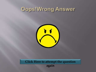 Click Here to attempt the question
again
 