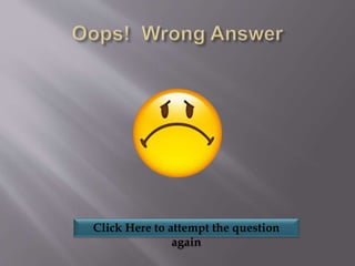 Click Here to attempt the question
again
 