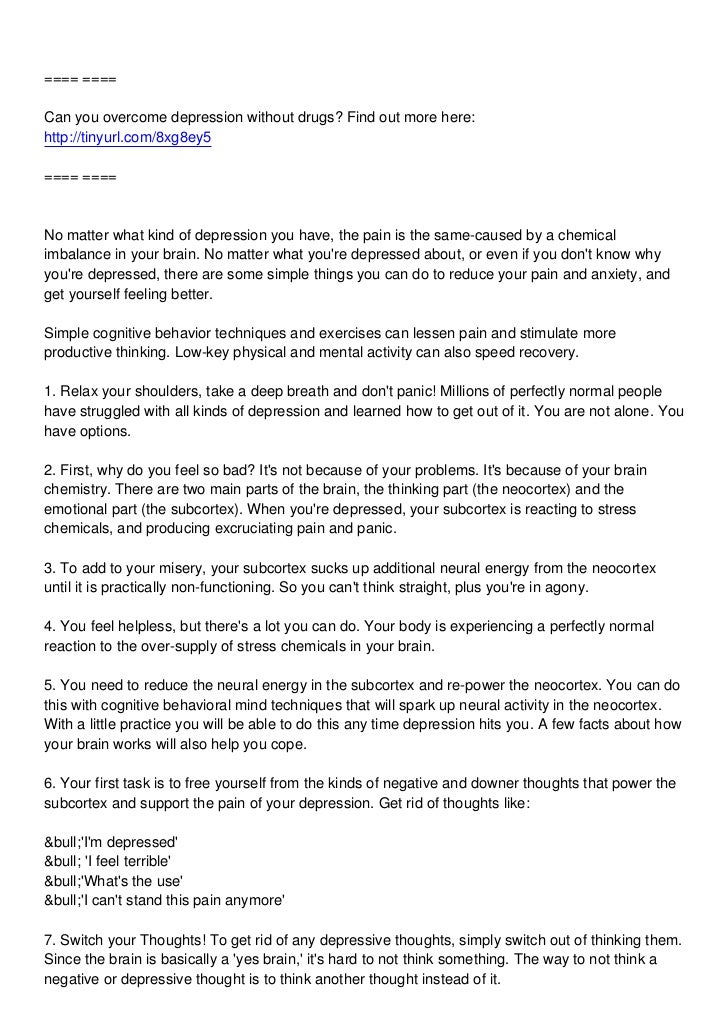 63 Tips On How To Overcome Depression