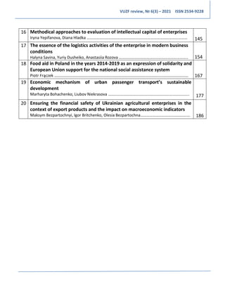 VUZF review, № 6(3) – 2021 ISSN 2534-9228
16 Methodical approaches to evaluation of intellectual capital of enterprises
Ir...