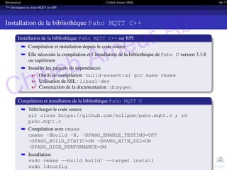 Développement d'un client MQTT sur Raspberry Pi | PDF