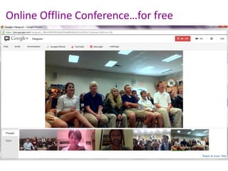 Online	
  Offline	
  Conference…for	
  free
 