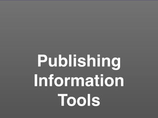 Publishing
Information  
Tools
 