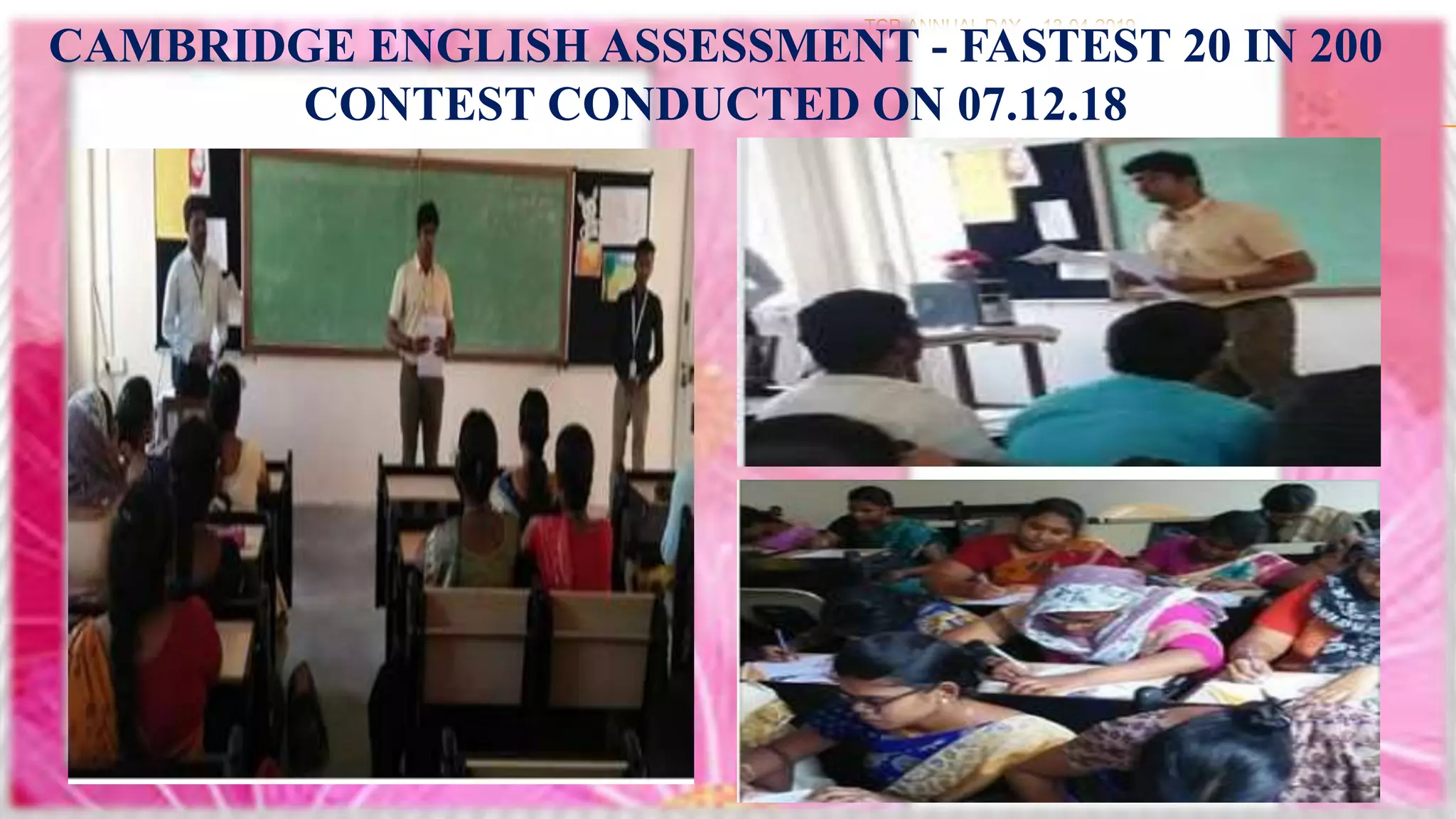 63 rd COLLEGE DAY PRESENTATIONS THIAGARAJARCOLLEGEOFPRECEPTORS-MADURAI