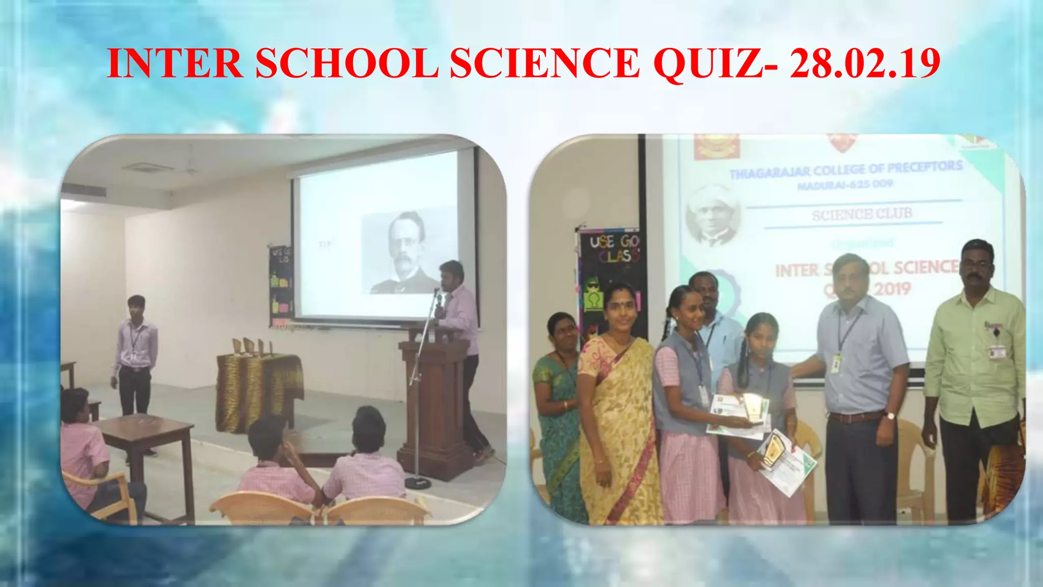 63 rd COLLEGE DAY PRESENTATIONS THIAGARAJARCOLLEGEOFPRECEPTORS-MADURAI