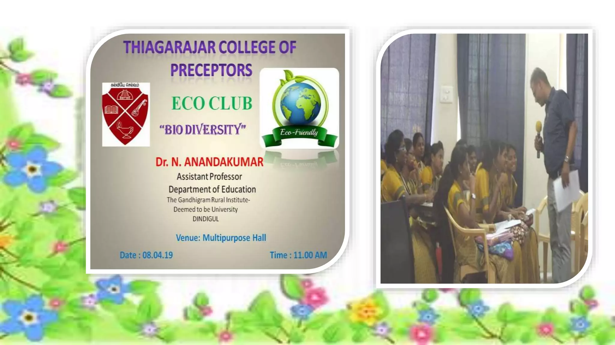 63 rd COLLEGE DAY PRESENTATIONS THIAGARAJARCOLLEGEOFPRECEPTORS-MADURAI