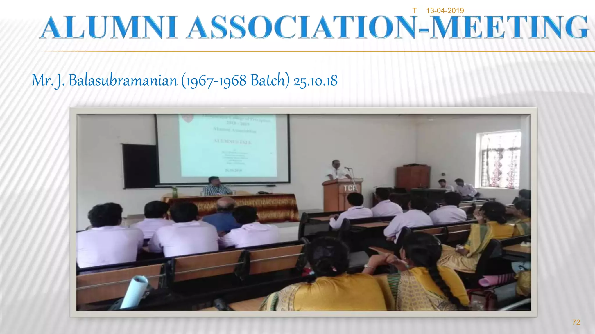 63 rd COLLEGE DAY PRESENTATIONS THIAGARAJARCOLLEGEOFPRECEPTORS-MADURAI