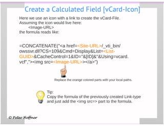 SharePointLesson #63: vCard for Outlook