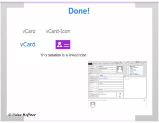SharePointLesson #63: vCard for Outlook
