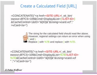 SharePointLesson #63: vCard for Outlook