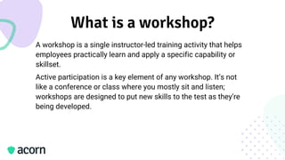 Why Workshops? | PDF