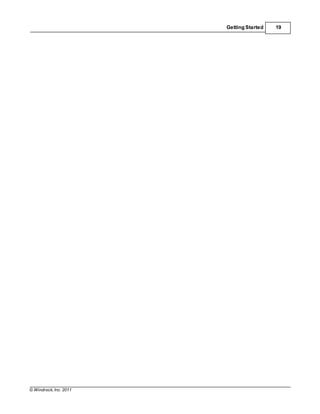 © Windrock, Inc. 2011
Getting Started 19
 