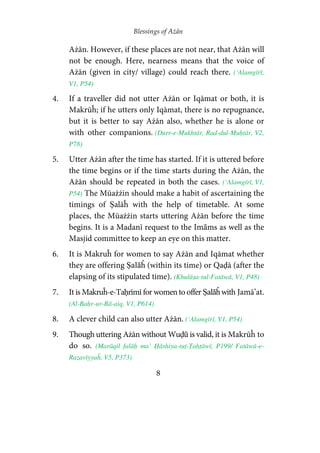 Blessings of Azan | PDF