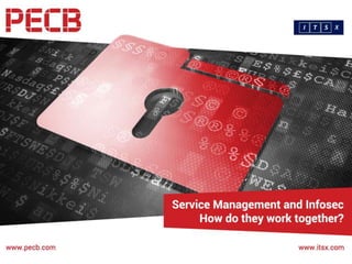 Service Management
and Infosec
How do they work together?
 