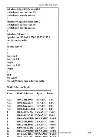 Cisco 640-802 Exam

"Pass Any Exam. Any Time." - www.actualtests.com

253

 