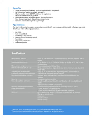 Xact 640 multimetal continuous monitoring (CEMS) | PDF