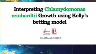 OSAMA ASKOURA
Interpreting Chlamydomonas
reinhardtii Growth using Kelly’s
betting model
 