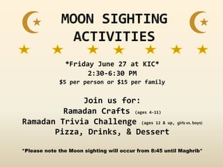Ramadan Moonsighting Flyer