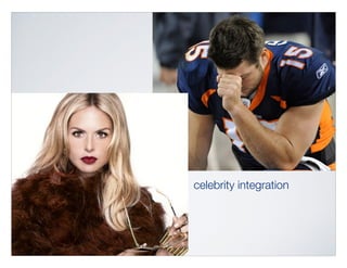 celebrity integration
 