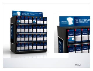 Innerwear - Macy’s Floor Reinvention
“2-ft” experience
Macy’s
 