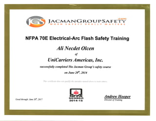 NFPA 70E Electrical Arc Flash Study Training