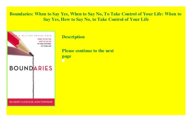 boundaries when to say yes pdf download