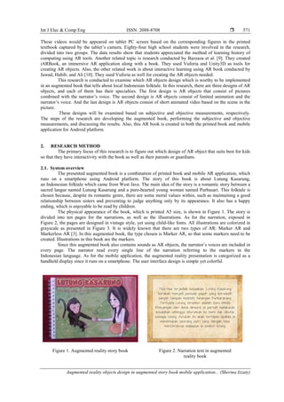 Augmented reality objects design in augmented story book mobile ...