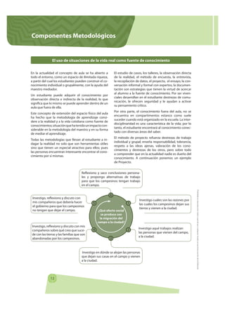 Componentes Metodológicos


               El uso de situaciones de la vida real como fuente de conocimiento


En la actua...