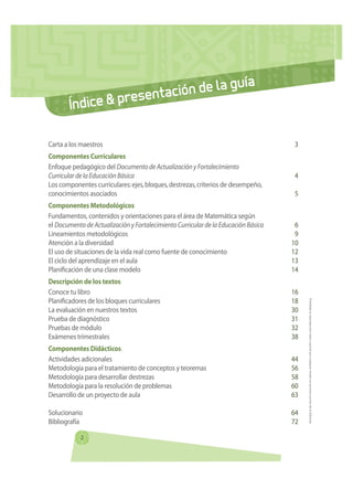ía
                            resentaci ón de la gu
        Índice & p

Carta a los maestros                             ...