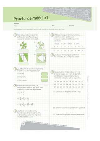 Prueba de módulo 1
Nombre:
Fecha:                                                                 Año:                    ...