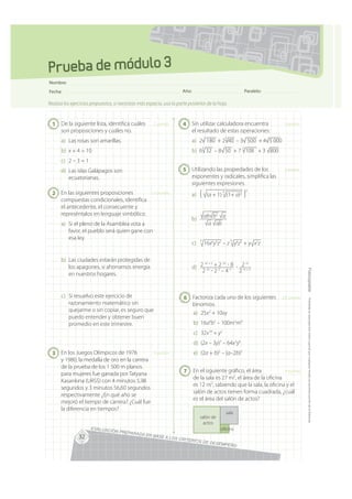 Prueba de módulo 3
Nombre:
Fecha:                                                                 Año:                    ...