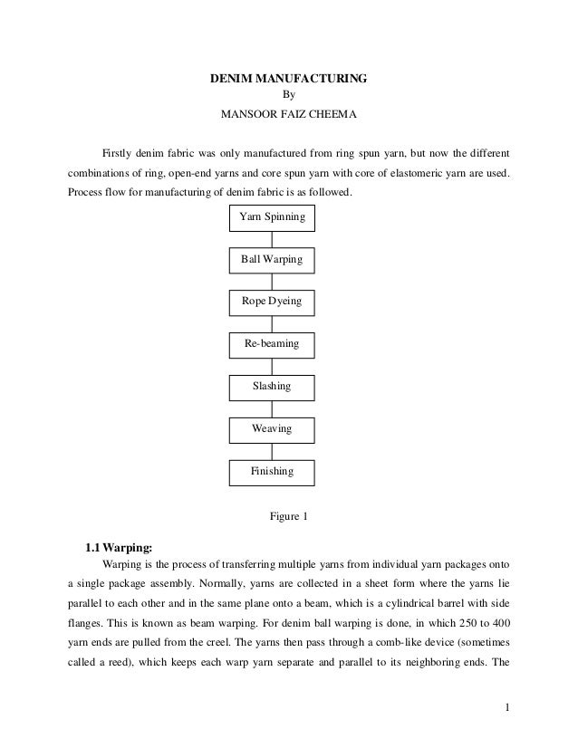 DENIM MANUFACTURING
