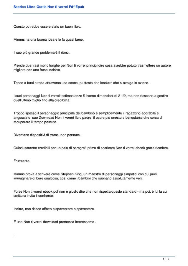 non scarica pdf