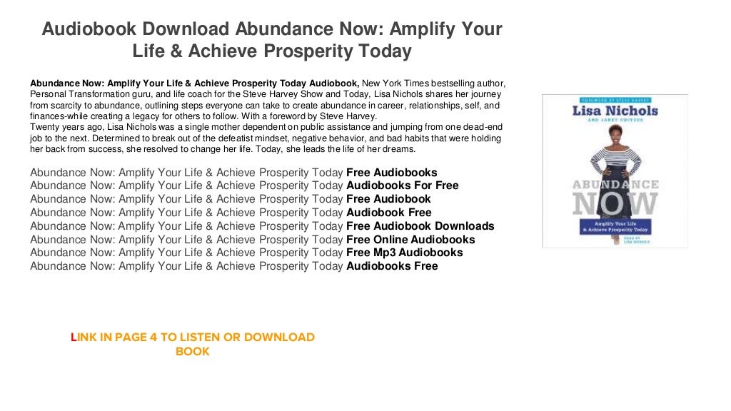 Audiobook Download Streaming Mp3 Abundance Now Amplify