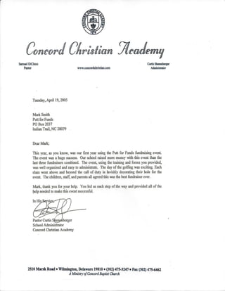 Concord Christian Academy Referral