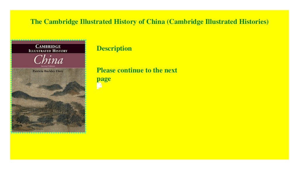 the cambridge illustrated history of china pdf download