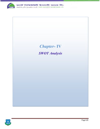 Page LIX
Chapter- IV
SWOT Analysis
 