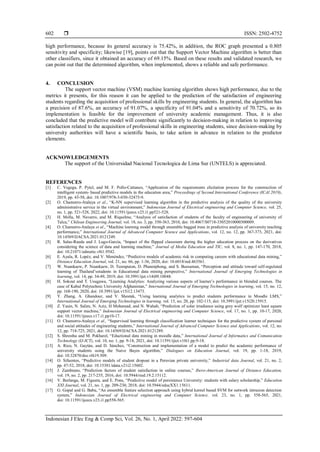 Vector support machine algorithm applied to the improvement of ...