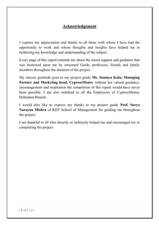 S I P project REPORT FINAL | PDF