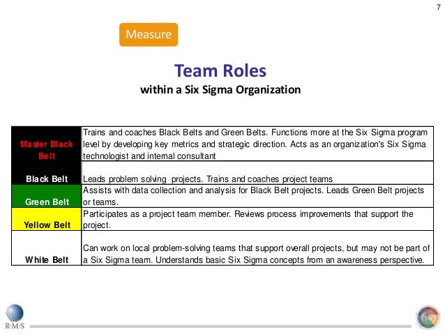 RMS Six Sigma Training 2010 Final