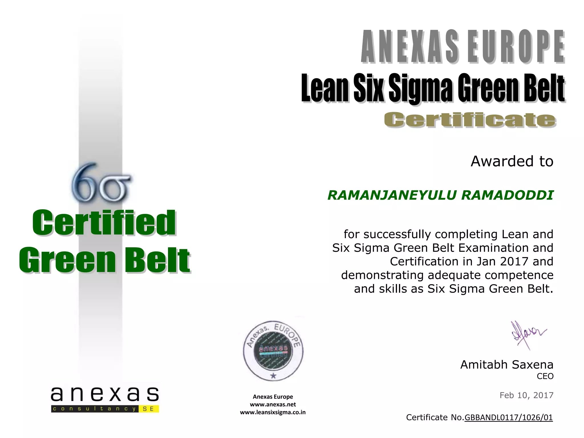 Lean Six Sigma Green Belt | PDF
